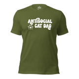 Antisocial Cat Dad Unisex Tee