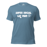 Super Social Cat Mom Unisex t-shirt