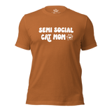 Semi Social Cat Mom Unisex t-shirt