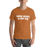 Super Social Dog Dad Unisex t-shirt